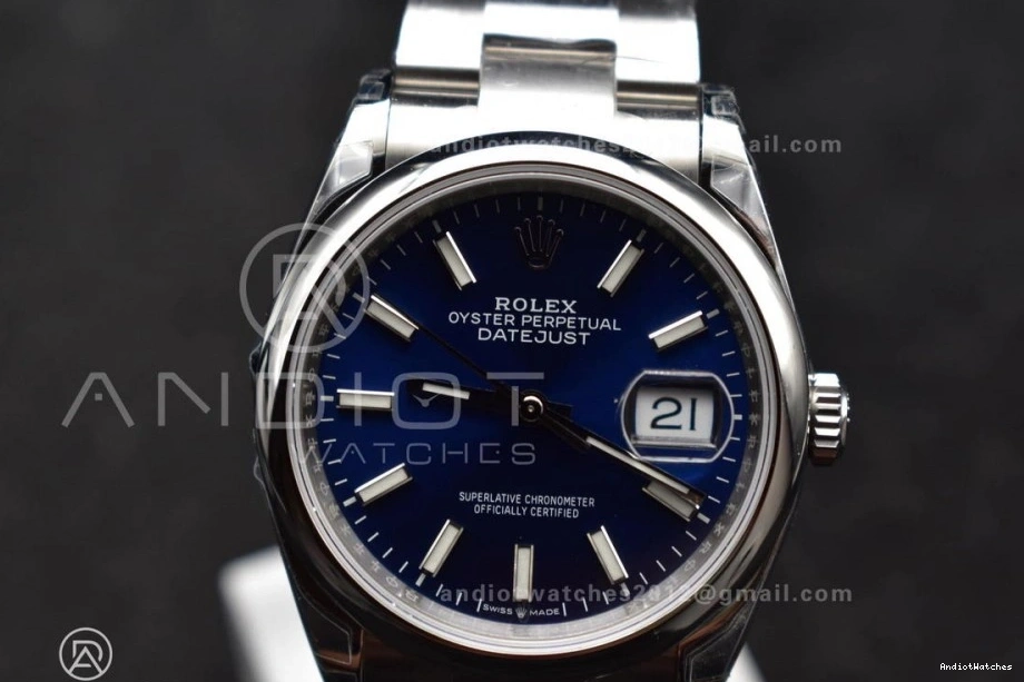 36 VS Blue Bracelet DateJust Oyster Steel 569 Colorful 126200 VSF SS Dial 904L 1:1 Best Edition on 0209